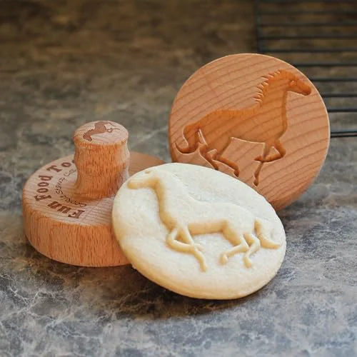 Luxury Wood Cookie Stamp Genuine