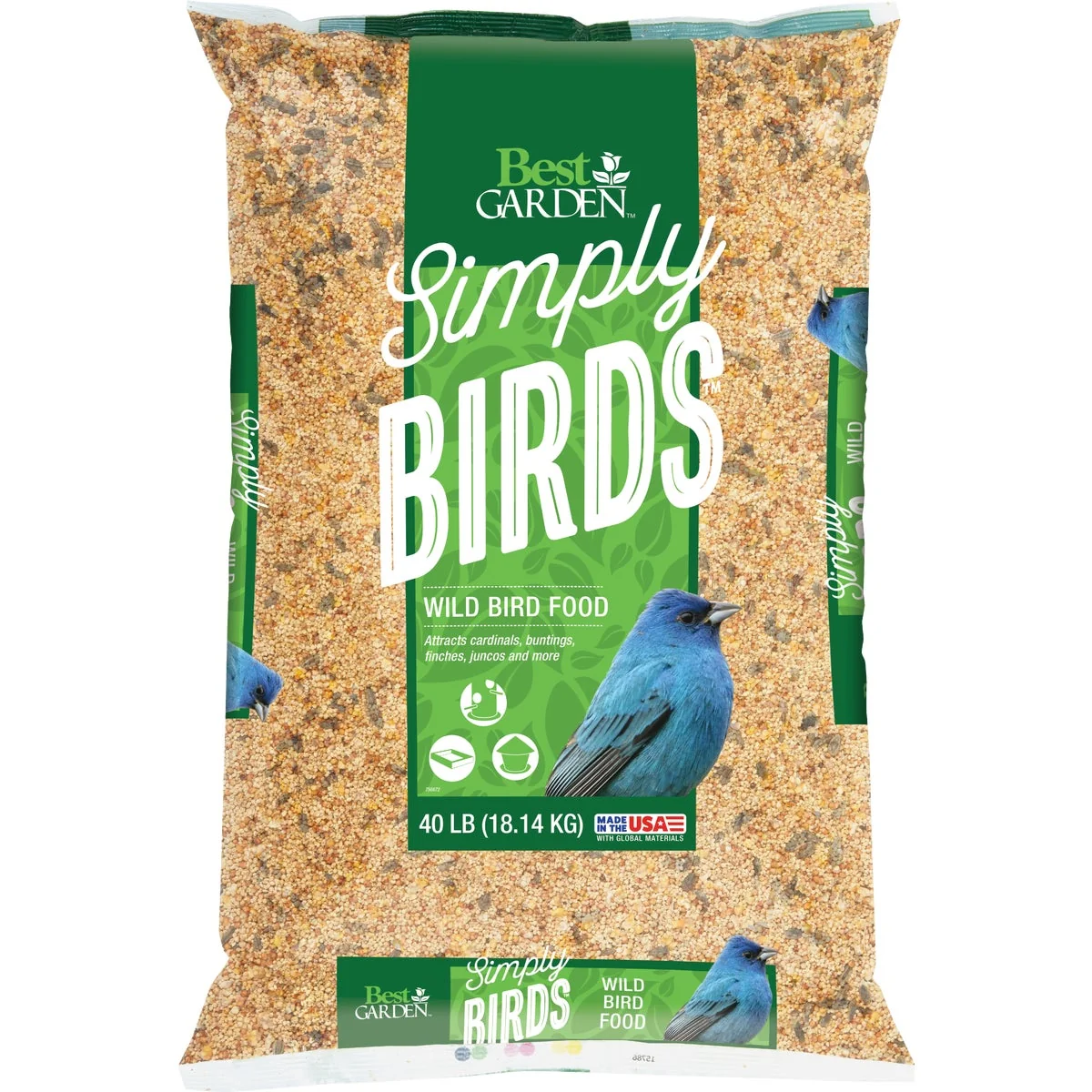 Functional Garden Simply Birds 40 Lb. Wild Bird Seed Easy-to-Use