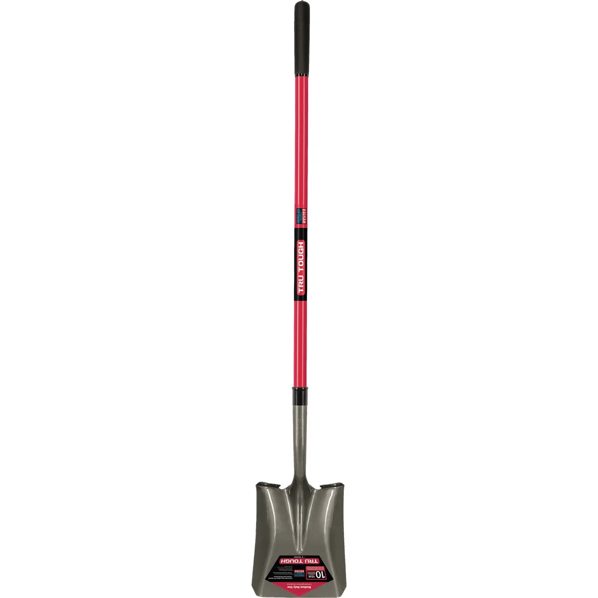 Authentic Tru Tough 47 In. Fiberglass Handle Square Point Shovel Detailed
