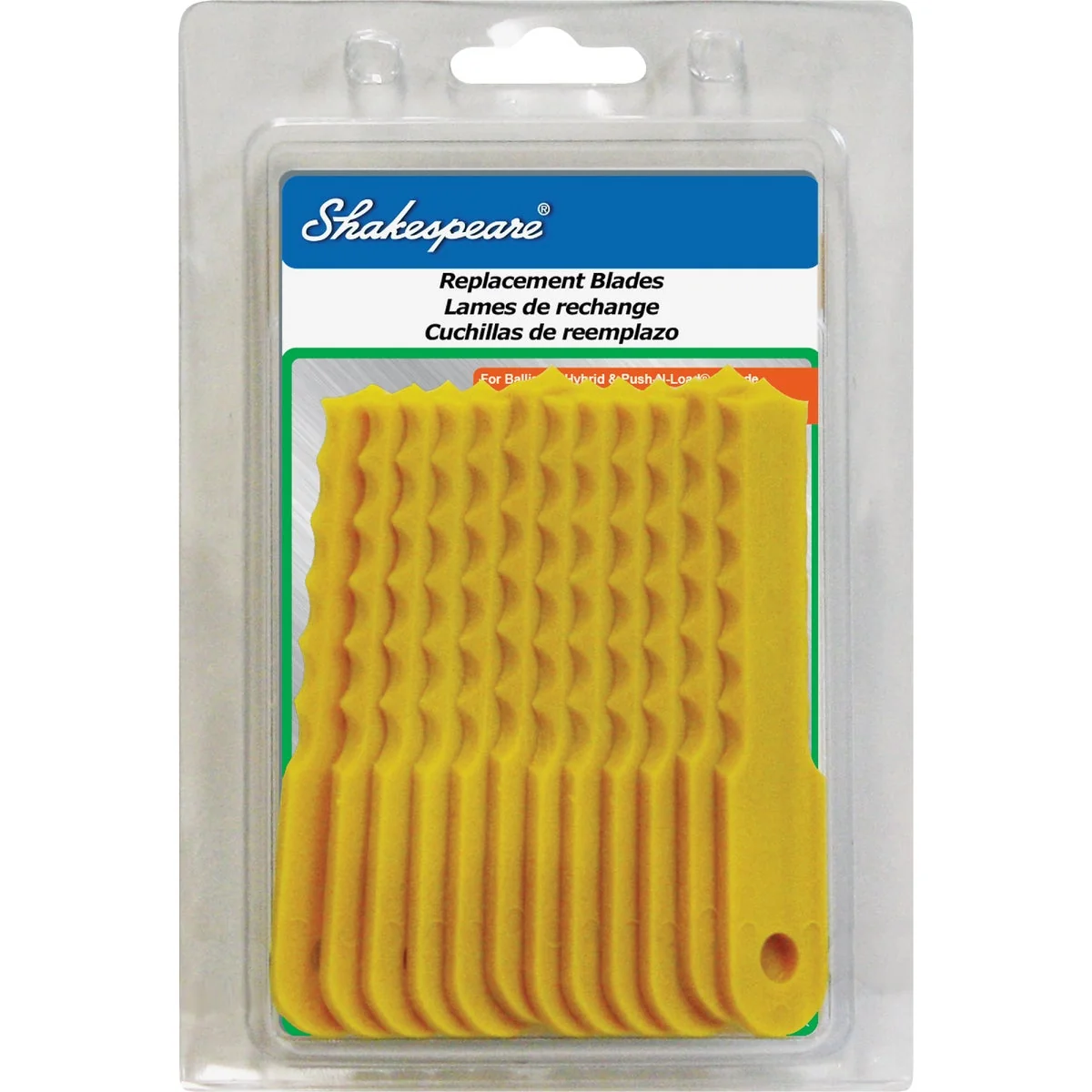 Smooth Shakespeare Push-N-Load Trimmer Blade 12-Count Elite