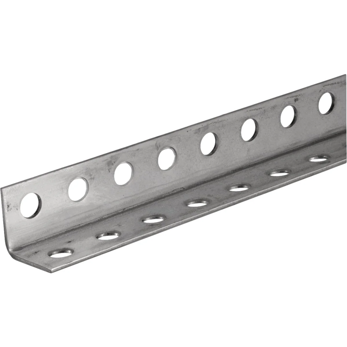 Powerful HILLMAN Steelworks Zinc-Plated 1-1 4 In. x 6 Ft. Perforated Steel Angle Professional