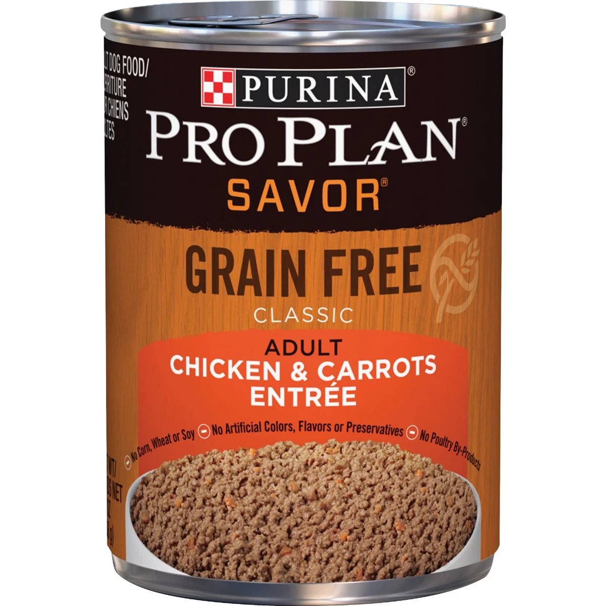 Versatile Purina Pro Plan Savor Chicken Carrot Adult Grain Wet Dog Food 13 Oz. Breathable