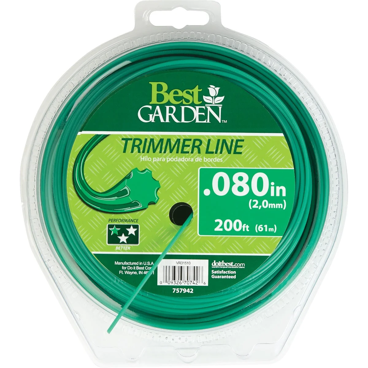 Durable Garden 0.080 In. x 200 Ft. 7-Point Trimmer Line Genuine