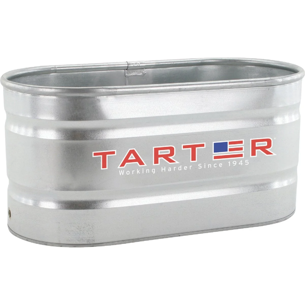High-End Tarter 100 Gal. Zinc-Coated Steel Galvanized Stock Tank Original Design