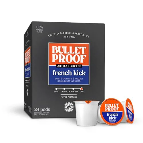 Environmentally Friendly French Kick Dark Roast Single 24 Count Detailed