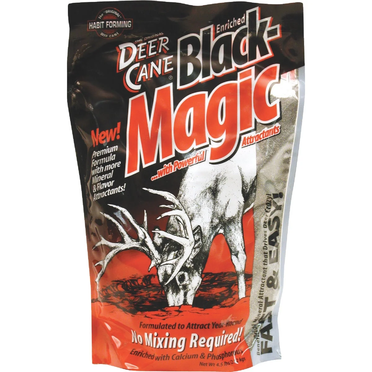 Premium Deer Cane Black 4-1 2 Lb. Granular Mineral Deer Attractant Outstanding