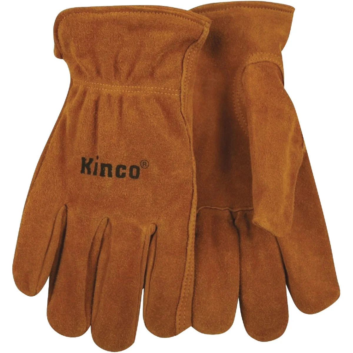 Specialty Kinco Men’s Medium Golden Full Suede Cowhide Work Glove Natural