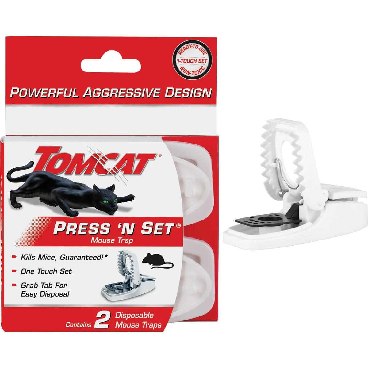 Luxury Tomcat Press ‘N Set Mechanical Mouse Trap 2-Pack Soft