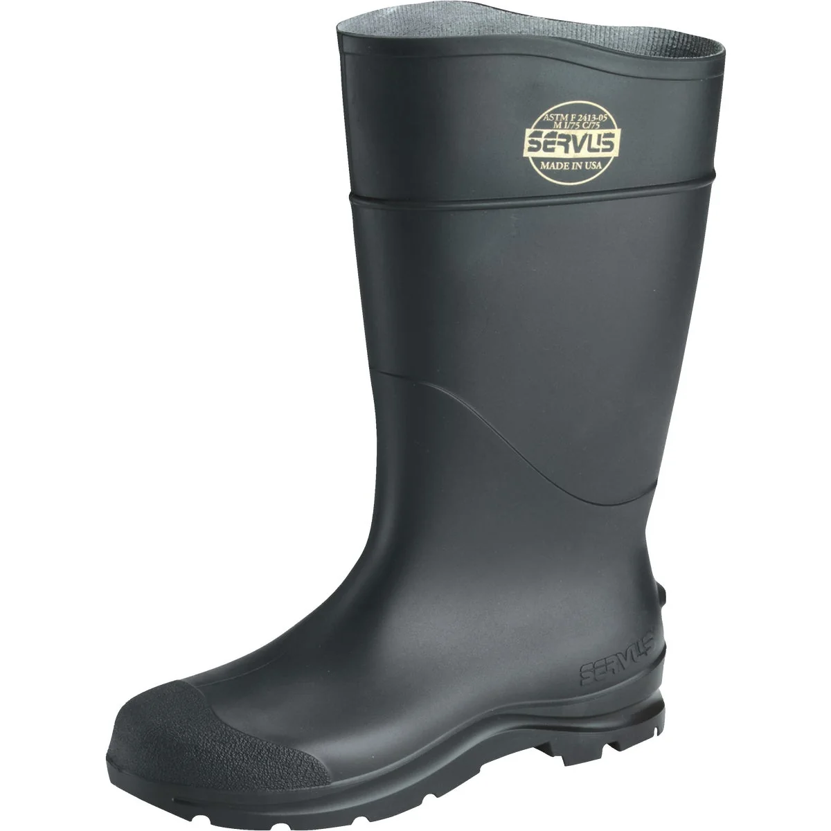 Healthy Honeywell Servus Men’s Size 9 Black Steel Toe PVC Rubber Boot Flexible