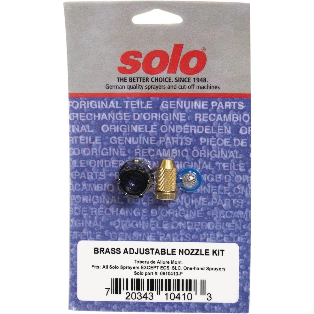 Proven Solo Brass Adjustable Nozzle Kit Modern