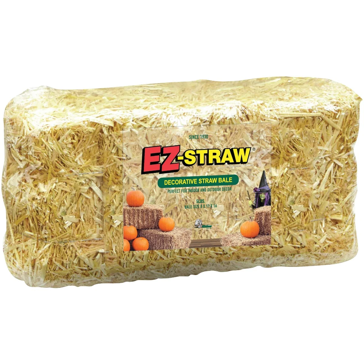 Outstanding EZ-Straw 0.8 Cu. Ft. Decorative Straw Bale Effective