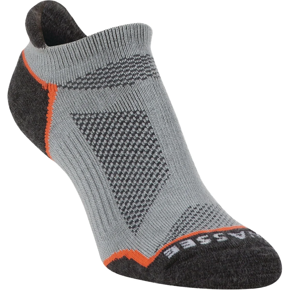 Functional Hiwassee Trading Company Large Gray Lightweight Tech No-Show Sock High-Quality