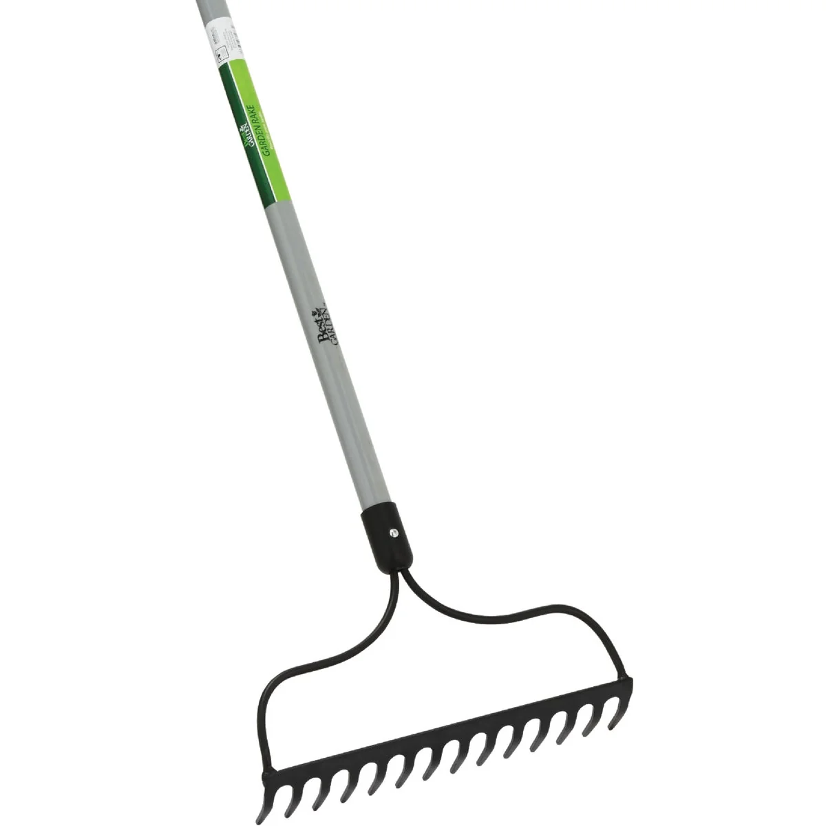 Original Design Garden 14 In. Steel Bow Garden Rake 14-Tine High-Performance