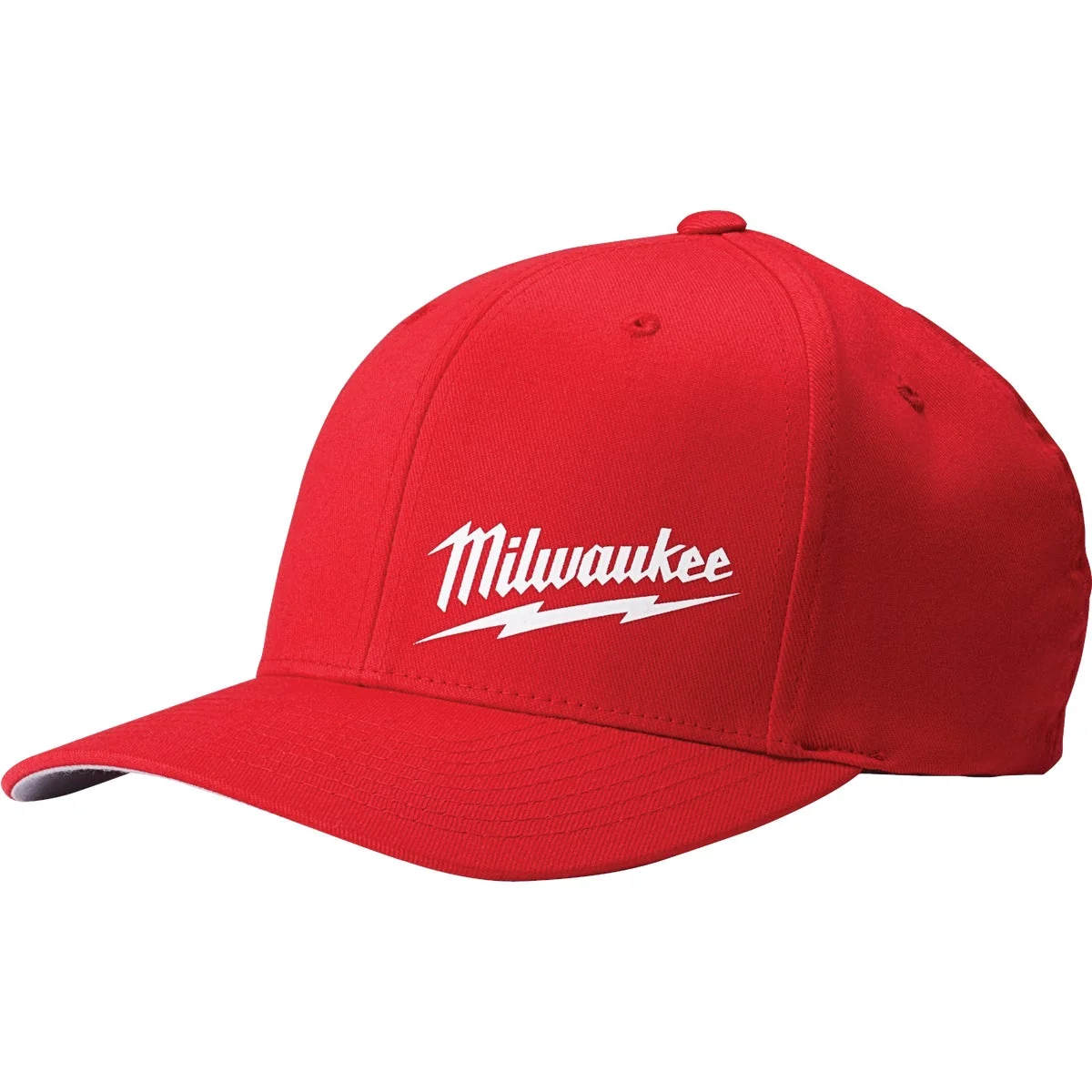 Pure Milwaukee FlexFit Red Fitted Hat L XL Comfortable