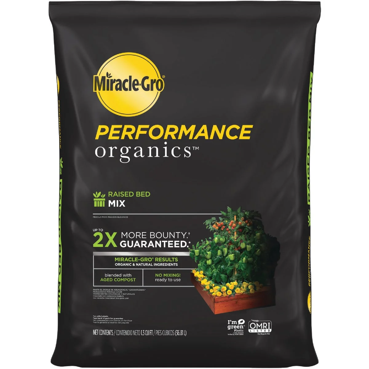 Healthy -Gro Performance Organics 1.3 Cu. Ft. 42 Lb. Raised Bed Vegetables Fruits Herbs Garden Soil Convenient
