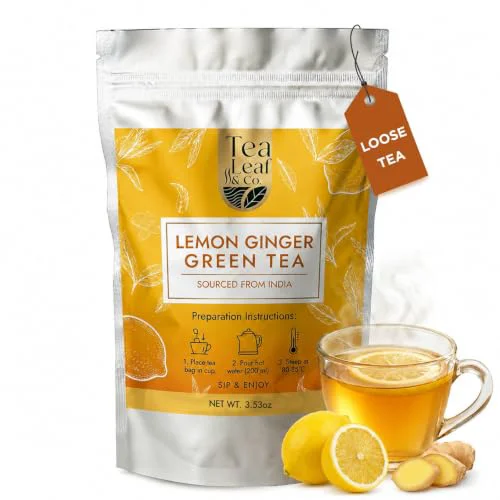 Innovative Lemon Ginger Green Tea Loose Leaf 3.53 Ounce Trendy