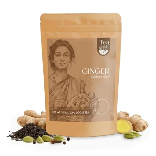 Top-Quality Ginger Masala Chai Black Tea Loose Leaf 100gm 3.53 Ounce Superior