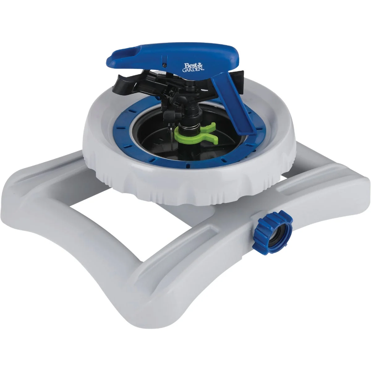 Contemporary Garden Poly 5800 Sq. Ft. Sled Impulse Sprinkler with Programming Disc Original Design