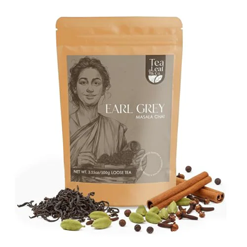 Luxury Earl Grey Masala Chai Loose Leaf Tea 3.53 Ounce High-Performance