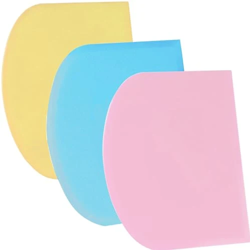 Premium Dough Scraper Bench Scraper 3 Count Advanced