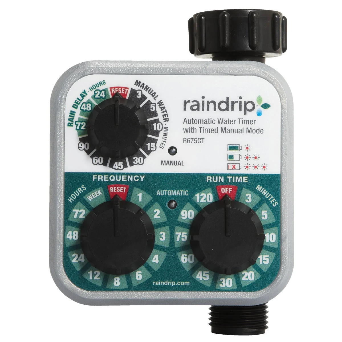 Natural Raindrip 1-Outlet Analog Water Timer Proven