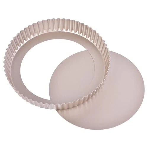 Organic 9 Inch Round Tart Pan with Loose Removable Bottom Innovative