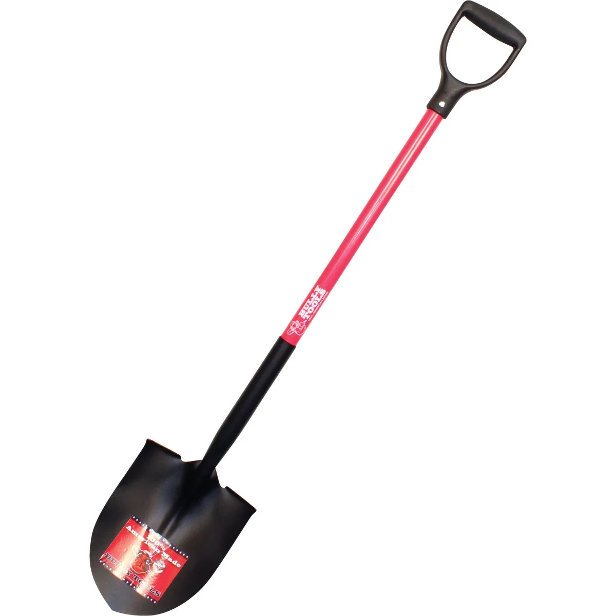 Secure Bully Tools 33 In. Fiberglass D-Handle Round Point Shovel Premium