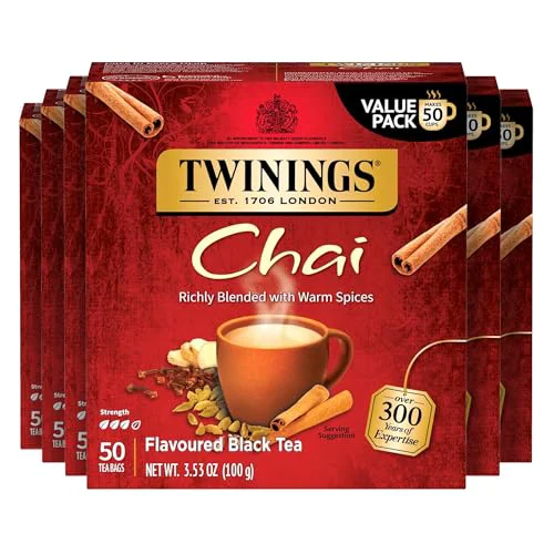 Refined Chai Black Tea Individually Wrapped Bags 300 Count High-Grade