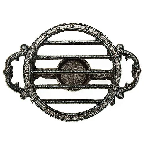 Classic Heavy Duty Cast Iron Teapot Dish Warmer Stable Holder for Tealight Stand Dependable