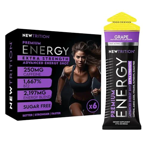 Expertly Made Extra Strength Energy Shots 10.2 Fl Oz Natural