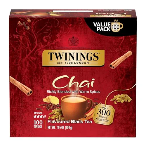 Genuine Chai Black Tea Individually Wrapped Bags 100 Count Professional