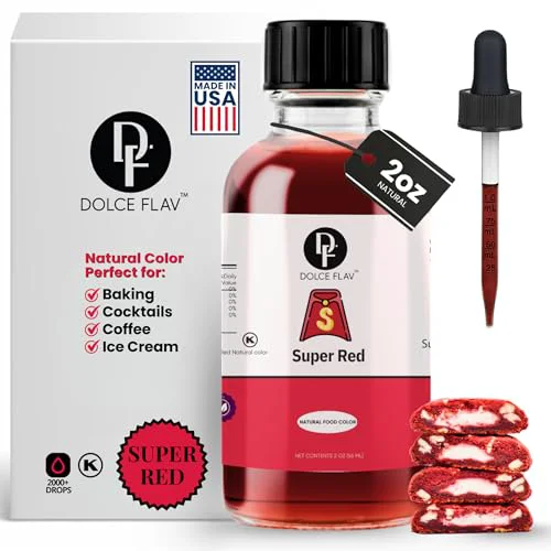 Contemporary Natural Super Red Food Coloring from Beetroot 2 Fl Oz Original