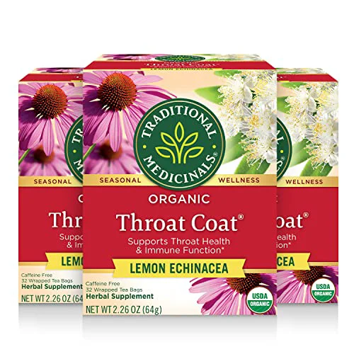 Lightweight Organic Throat Coat Lemon Echinacea 32 Count Innovative