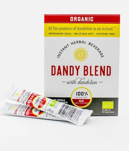 Durable 20 Organic Individual Servings of Organic Dandy Blend Instant Herbal Beverage Powder with Dandelion 2 Ounce Exceptional