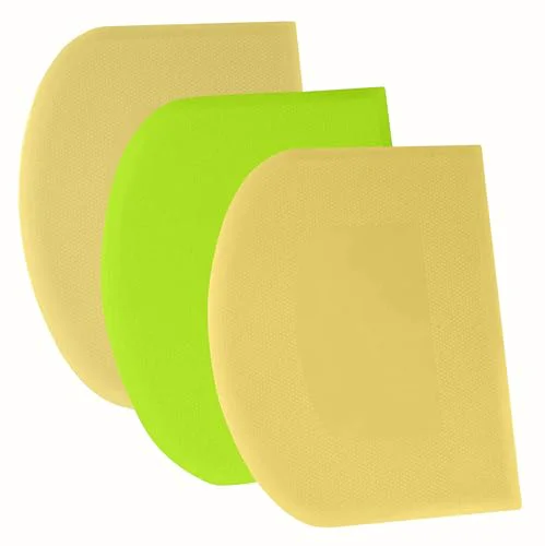 High-Grade Dough Scraper Bench Scraper 3 Count Verified