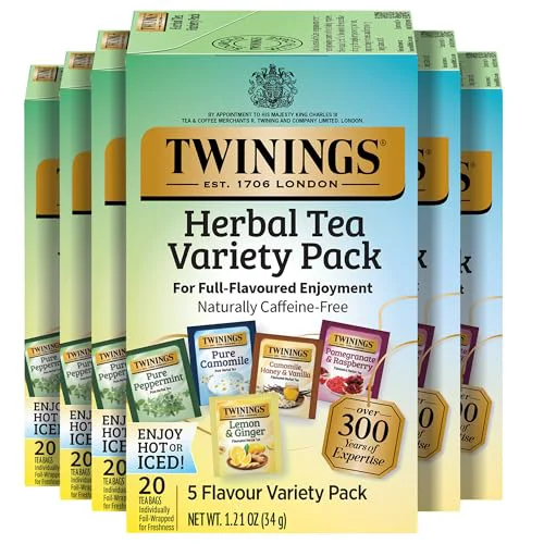 Contemporary Herbal Tea Variety Pack 120 Count Convenient