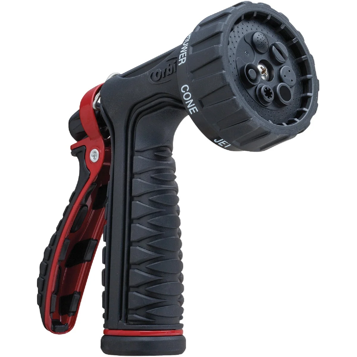 Reliable Orbit Pro Flo 7-Pattern Rear Trigger Nozzle Red Black Innovative
