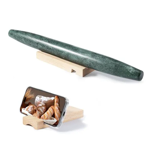 High-Performance Natural Marble Rolling Pin for Baking Verified