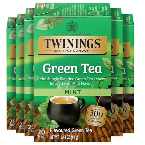 Environmentally Friendly Green Tea with Mint Individually Wrapped Bags 120 Count Carefully Designed
