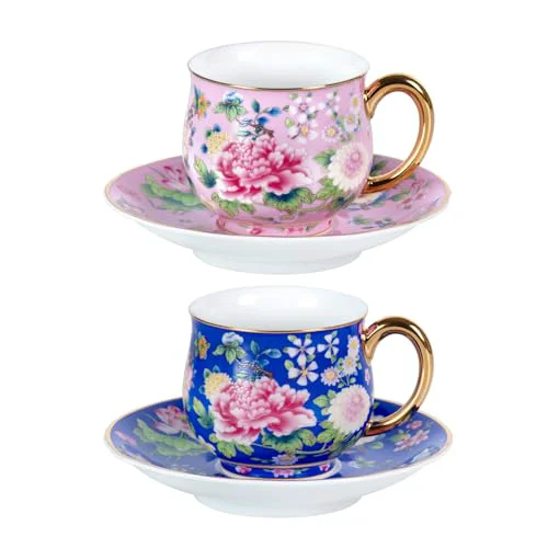 Safe Tea Cup and Saucer 2 Count Sophisticated