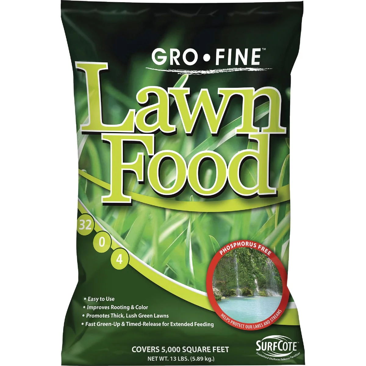 Elite Gro-Fine 13 Lb. 5000 Sq. Ft. 32-0-4 Phosphorus Lawn Fertilizer Refined