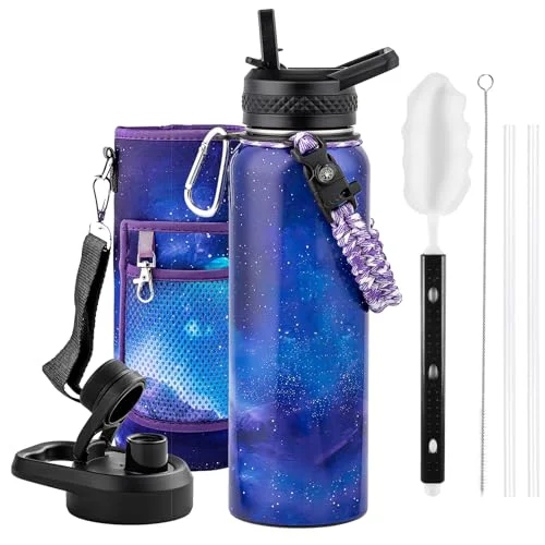 Organic Insulated Water Bottle 40 oz Functional