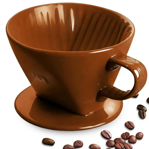 Clean Handmade Pour Over Ceramic Coffee Dripper Secure