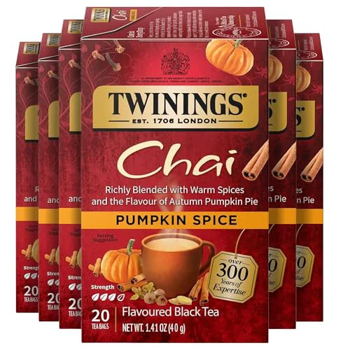 Next-Generation Pumpkin Spice Chai Black Spicy Tea Bags 120 Count Organic