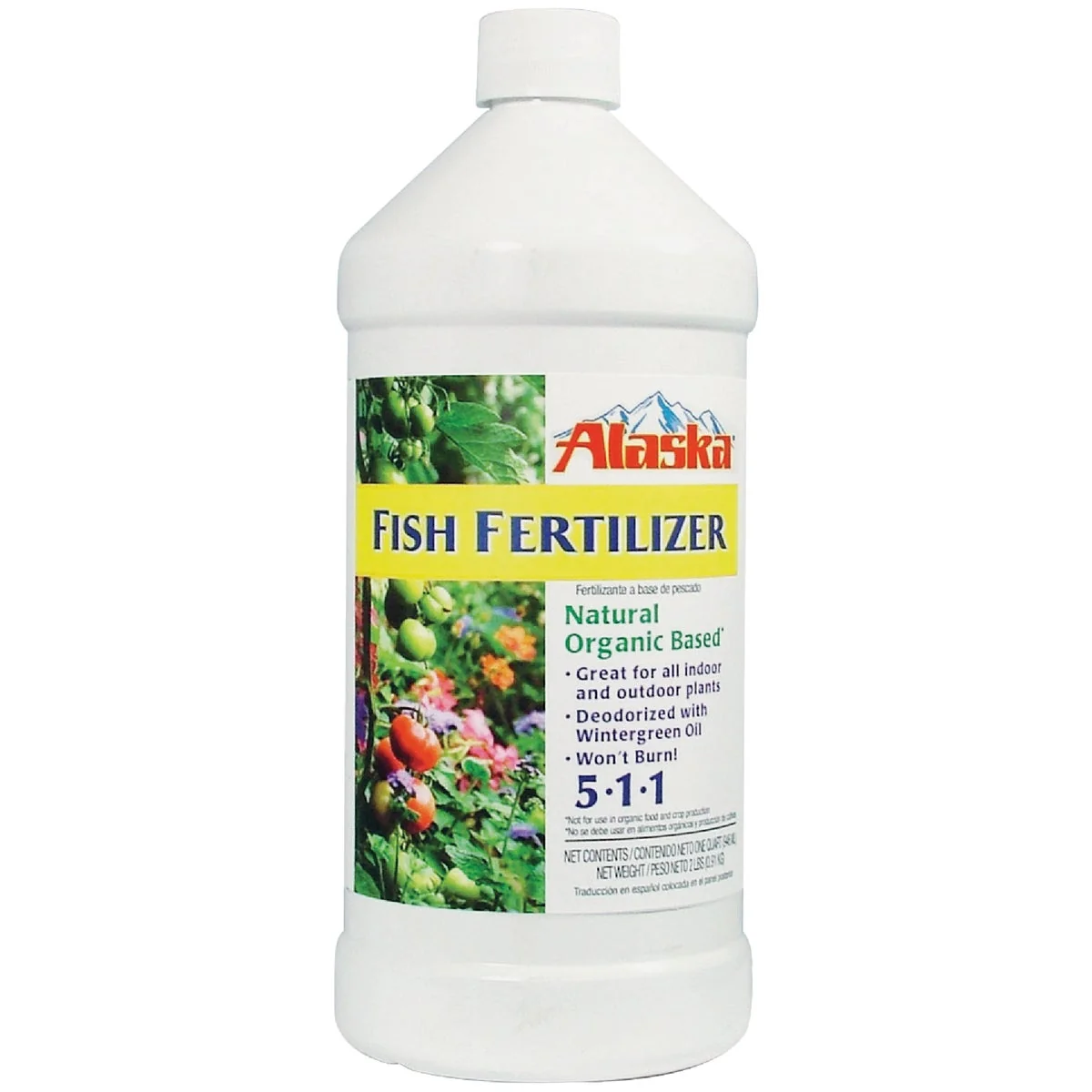 Clean Alaska 1 Qt. 5-1-1 Organic Concentrate Liquid Plant Food Durable