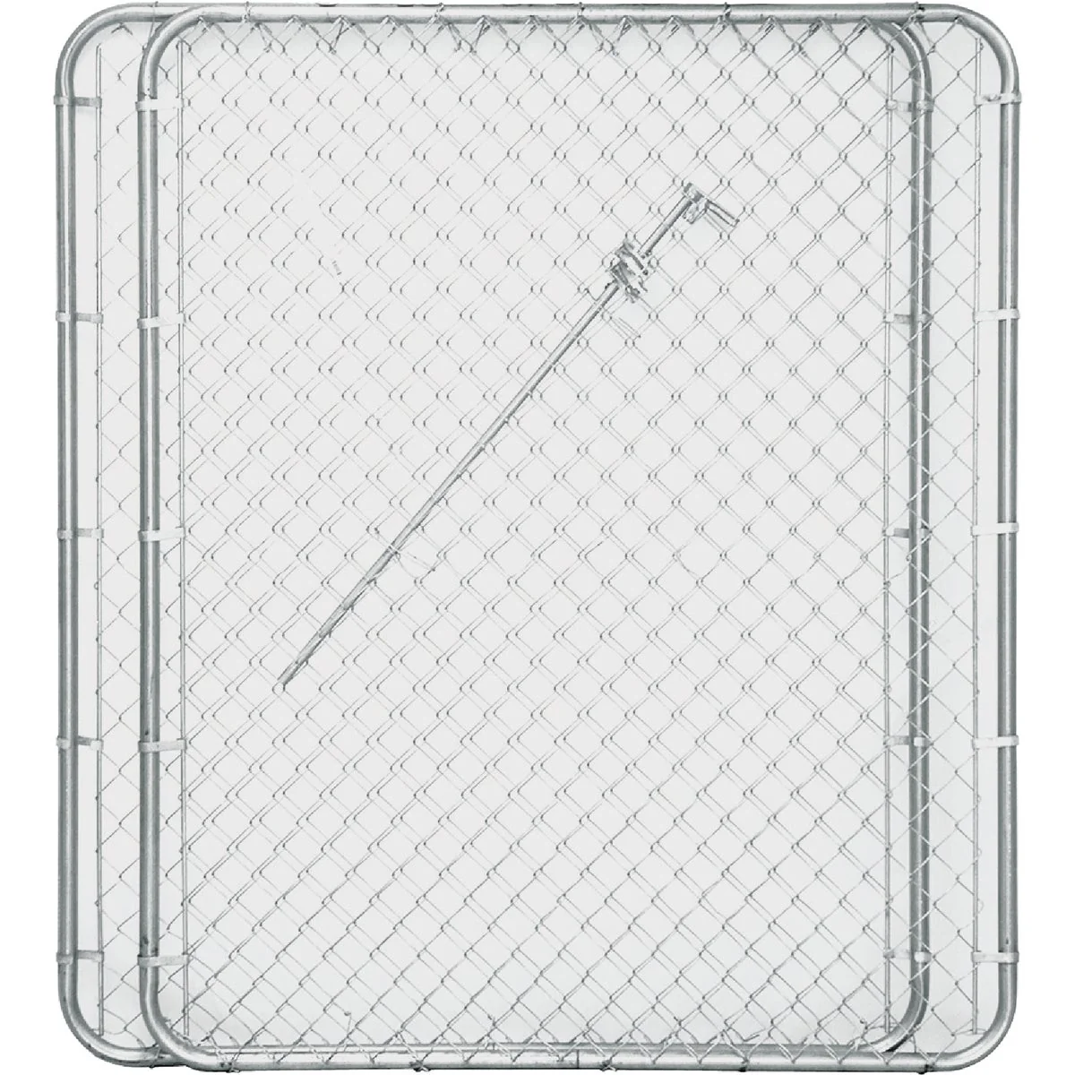 Excellent Midwest Air Tech Double Drive 114 In. W. x 72 In. H. Chain Link Gate Artisan
