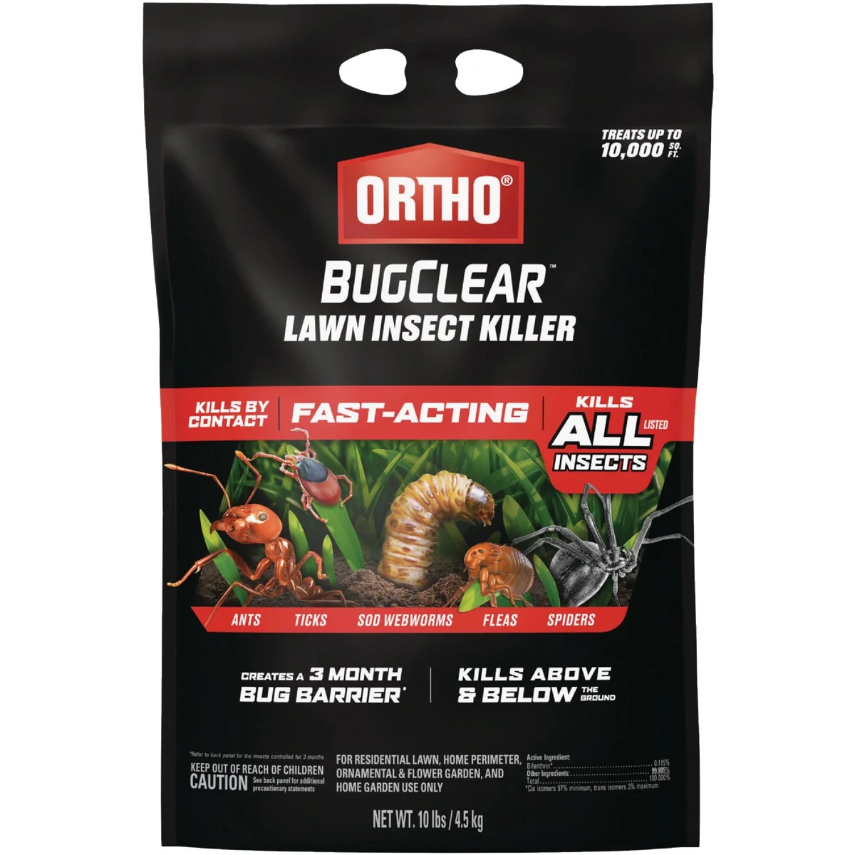 Effective Ortho BugClear 10 Lb. Ready To Use Granules Lawn Insect Killer Dependable