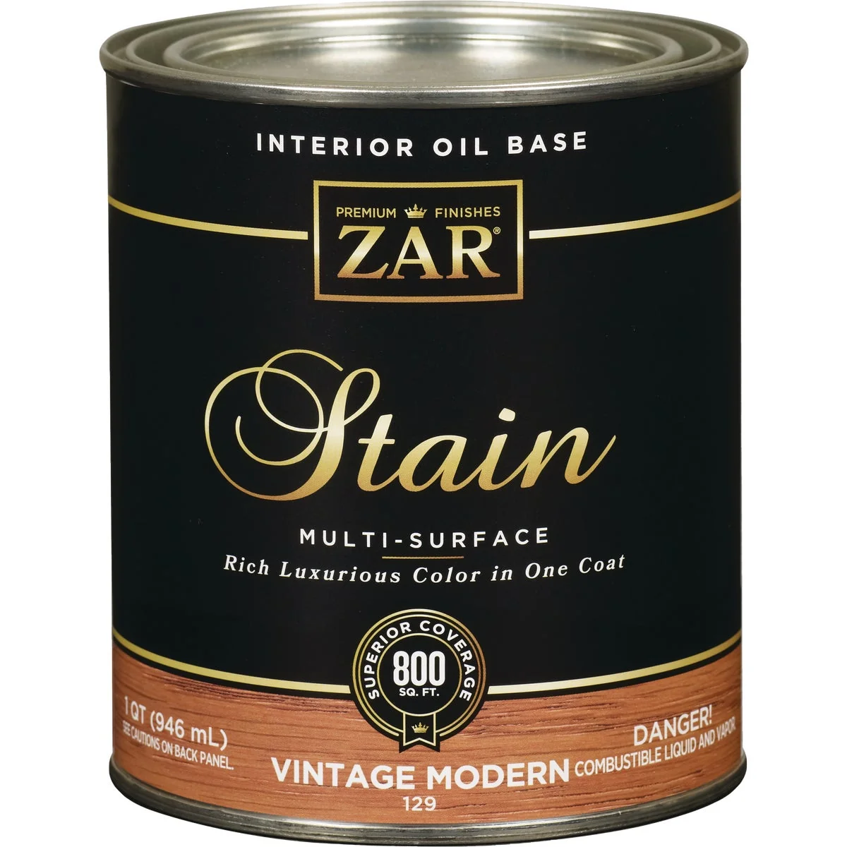 Convenient ZAR Oil-Based Wood Stain Vintage Modern 1 Qt. Quality