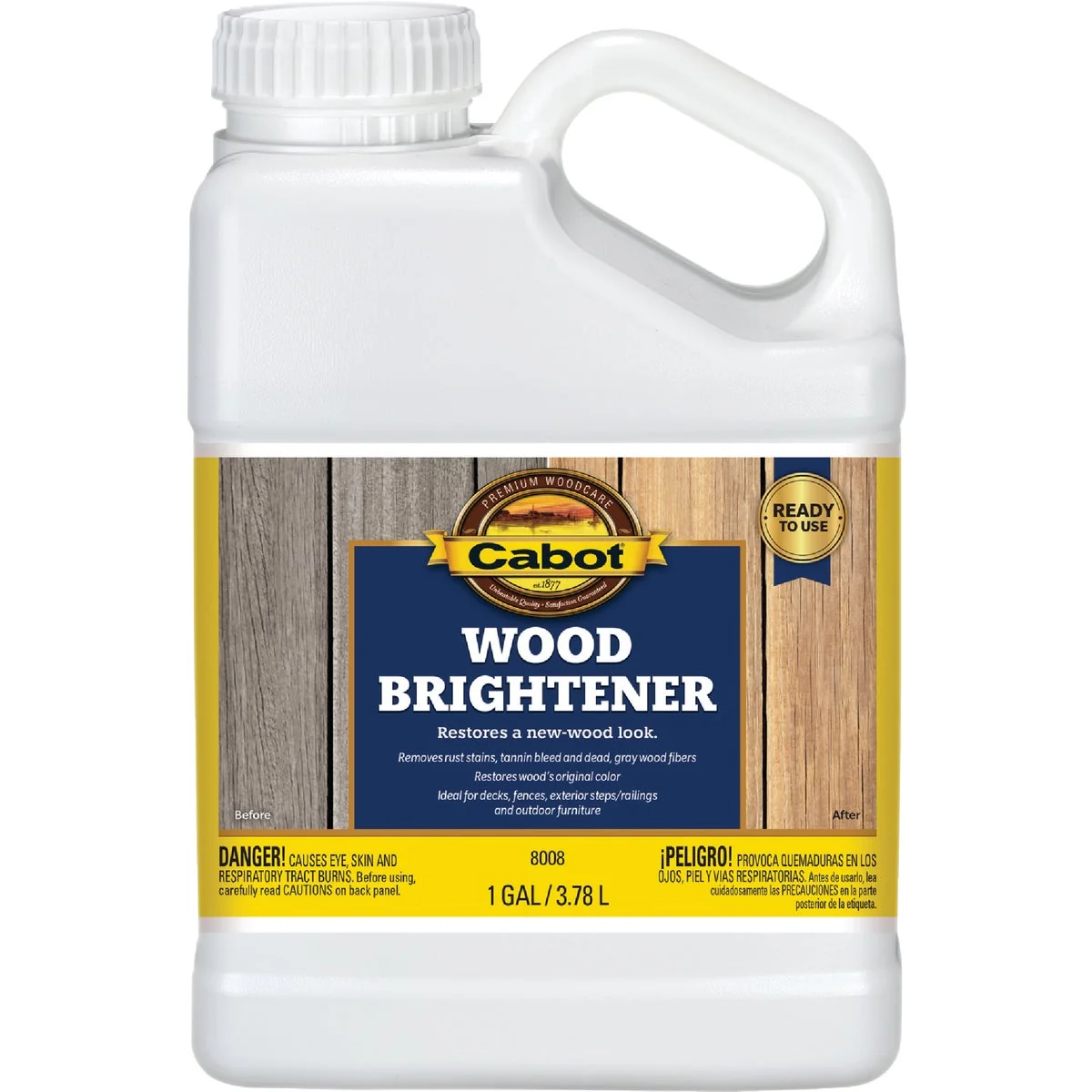 Superior Cabot 1 Gal. Ready-To-Use Wood Brightener Reusable
