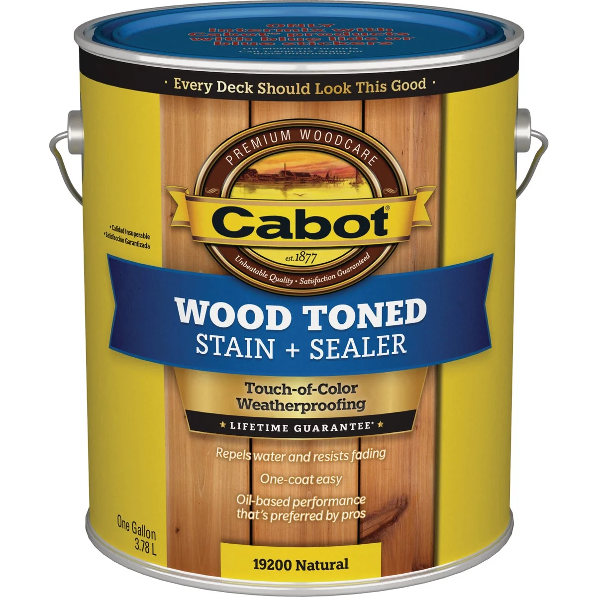Classic Cabot VOC Wood Toned Deck Siding Exterior Stain Natural 1 Gal. Authentic